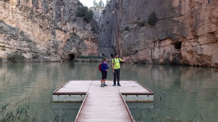 Chulilla: Hanging Bridges & Canyon Hiking Day Tour - Climb time to Loriguilla Reservoir: big engineering in rugged mountains