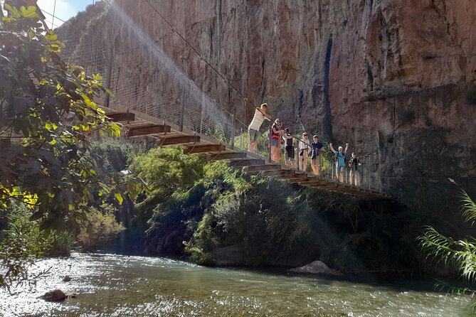 Chulilla Hike to the Hanging Bridges from Valencia - Puentes Colgantes: crossing wooden walkways above a 160m drop