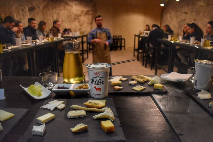 From Valencia: Guided Cheese Factory Tour with Wine Tasting - Entering the goat cheese world in Pedrones