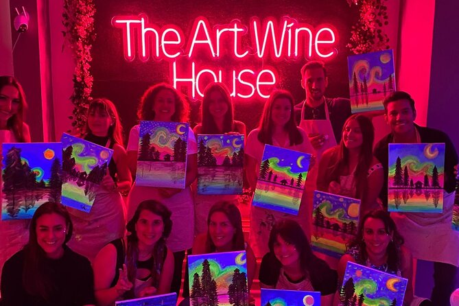 Paint a neon fluorescent picture while drinking unlimited wine - Who this experience is best for (and who might prefer something else)