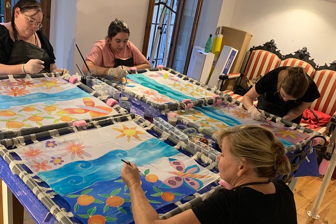 Private Class Paint your silk scarf with a Valencian artisan - Silk Cocoon 101 and Valencia weaving traditions