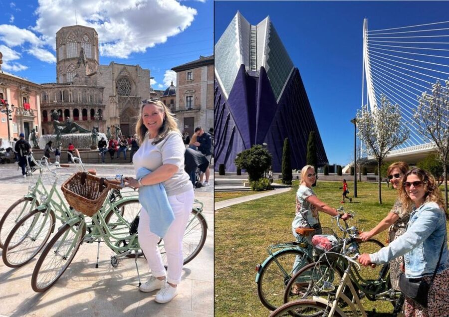 Valencia: Audioguide eng,esp,ita + Bike All Day - Practical comfort details: bikes, lock, phone mount, and road help