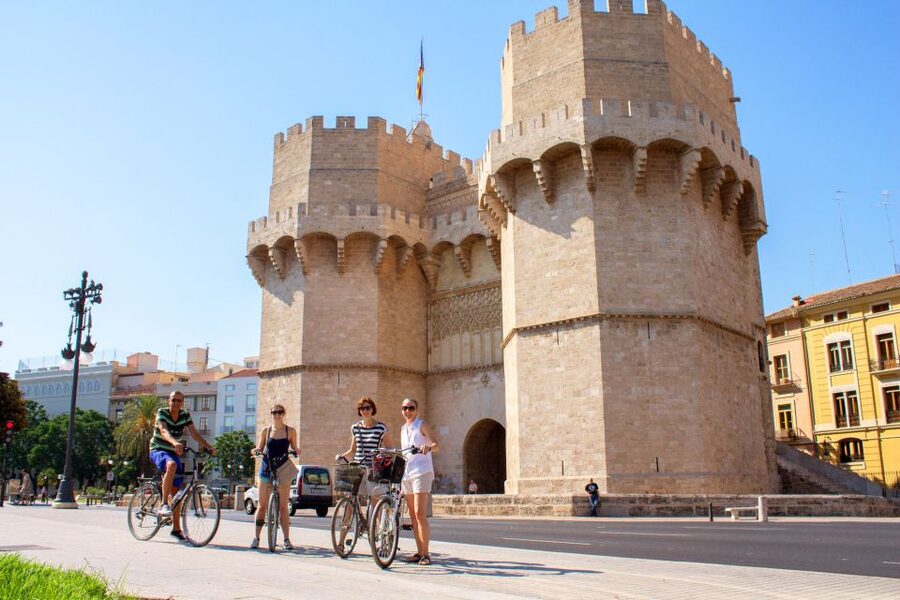 Valencia Bike Tour - Ruzafa, Mercado Colón, and Plaza del Ayuntamiento: the city warms up fast