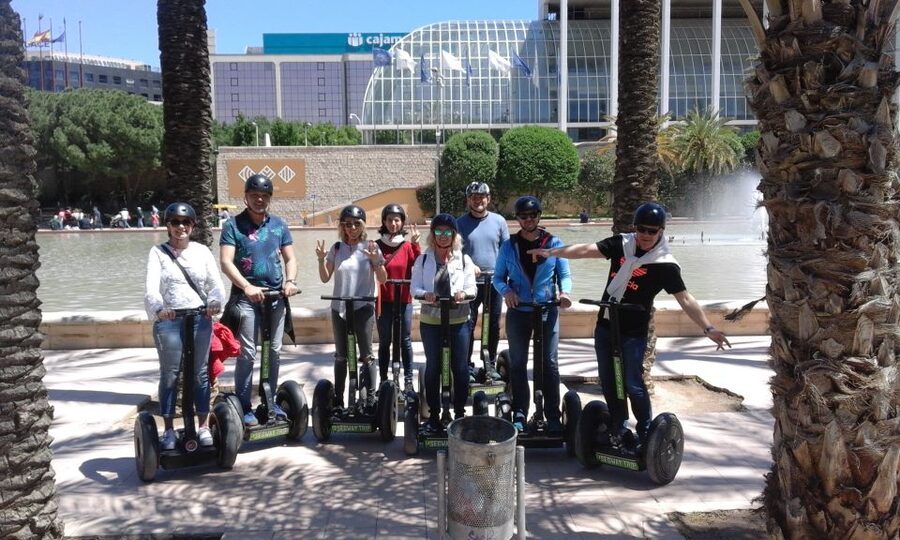 Valencia: Garden & Palace Music Segway Tour - Turia Gardens views: trees, lake air, and panoramic moments