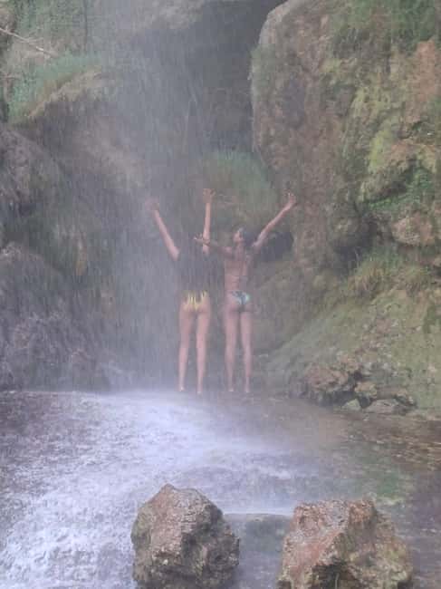 Valencia: Montanejos Thermal Spring & Girlfriend Waterfall - Salto de la Novia: the waterfall swim and the “why am I smiling?” moment