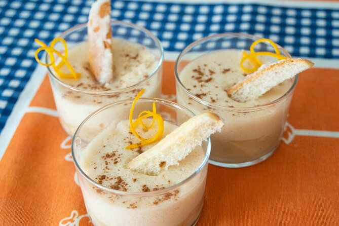 Valencia Paella & Tapas Home Cooking Class with Local Chef Jose - Dessert and cremaet: horchata mousse plus Valencian coffee culture
