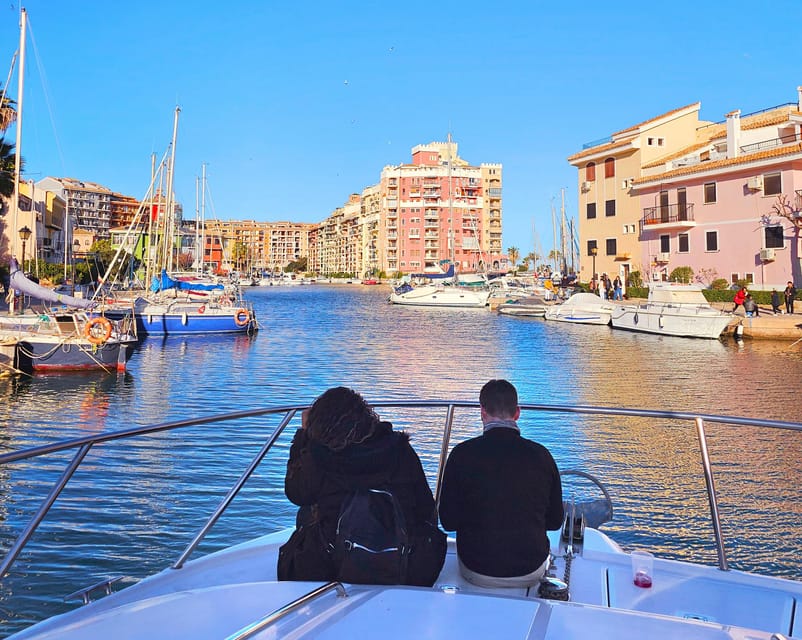 Valencia: Port Saplaya Boat Tour with Free Drink & Swimming - Itinerary in plain language: stops that make sense