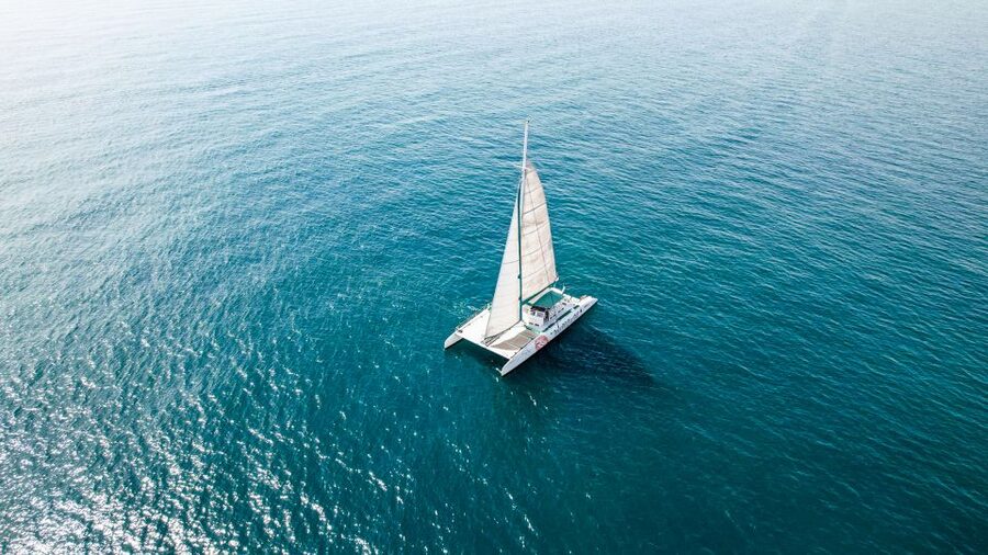 Valencia: Sailing Catamaran Cruise with Sunset Option and DJ - On-board comfort: nets, seating options, and the bar